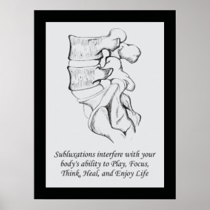 Poster av Chiropraktik-subluxation-offert