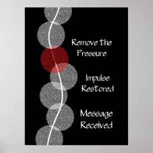 Poster av chiropraktiskt subluxation Nerve Impinge