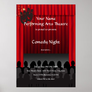 Poster av Comedy Theater Performing Arts Stage Sho