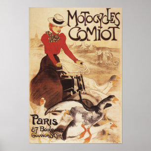 Poster av Comiot Motocles Woman och Geese Promo