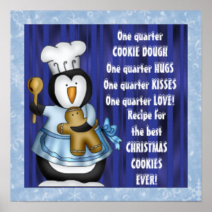 Poster av cookie-recept