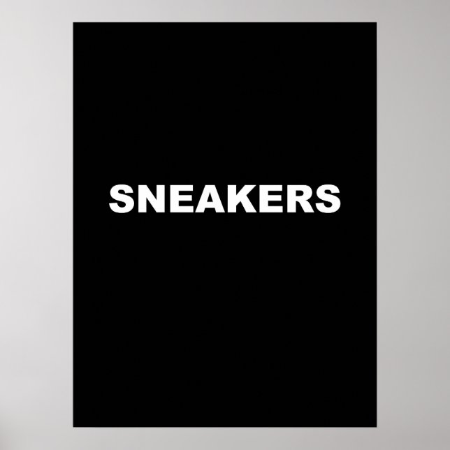 Poster av coola Sneaker Wall Art  (Framsidan)