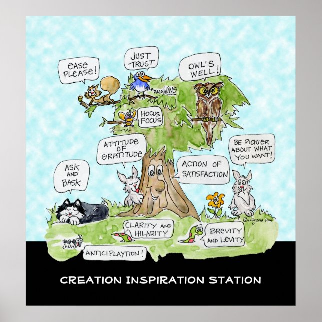 Poster av Creation Inspiration Station Cute (Framsidan)