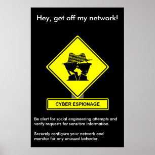 Poster av Cyber Espionage Security Awareness
