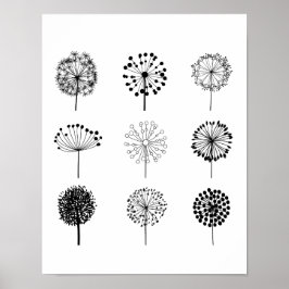 Poster av Dandelions Art-utskrift