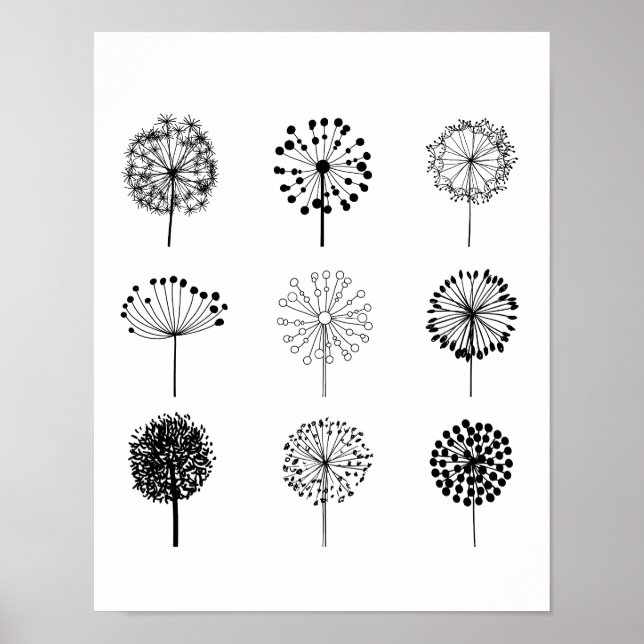 Poster av Dandelions Art-utskrift (Framsidan)