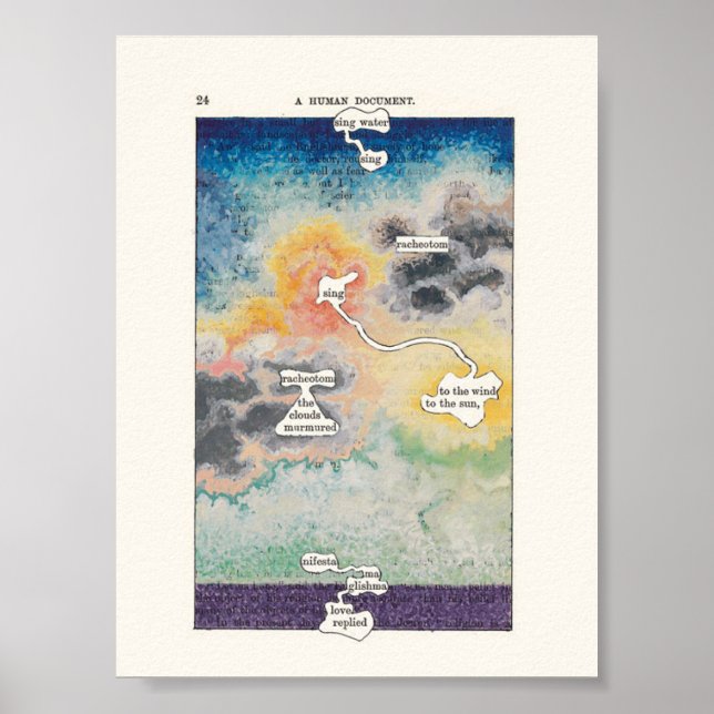 Poster av den andra versionen av Phillips Humument (Framsidan)