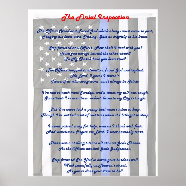 Poster av den slutliga inspektionen (Framsidan)