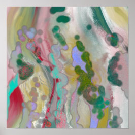 Poster av digital Abstrakt  trendig decor