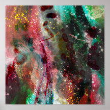 Poster av digital Abstrakt trendig decor