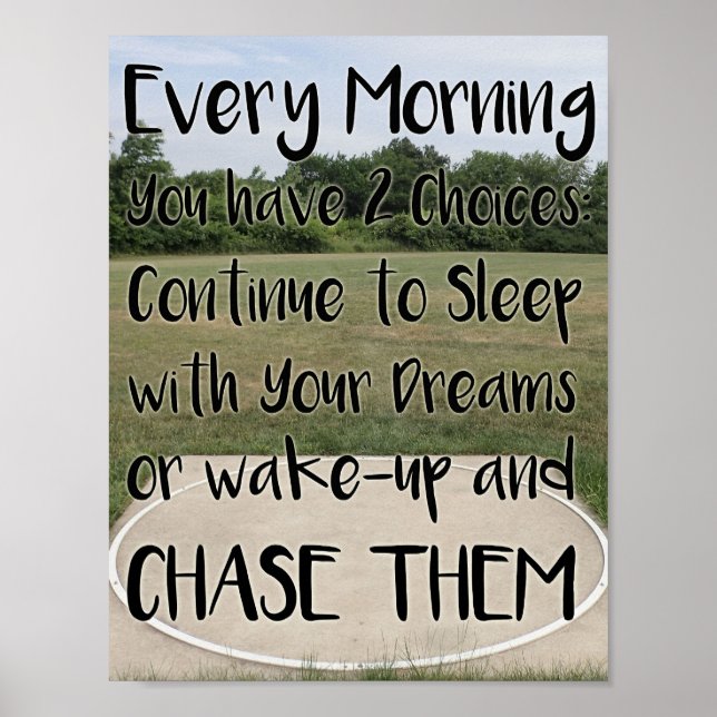 Poster av Discus/Hammer Throw-inspiration (Framsidan)