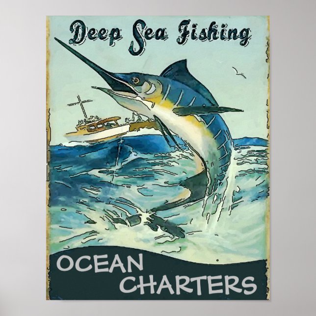 Poster av djuphavsfiske (Framsidan)