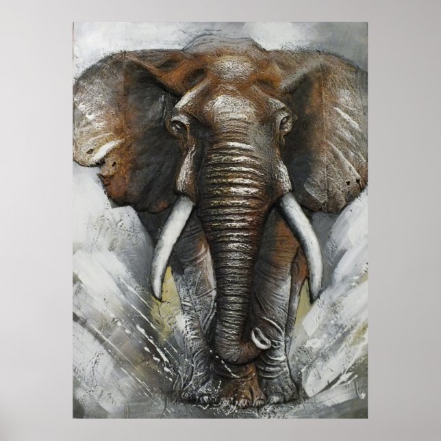 Poster av elefantavgift (Framsidan)