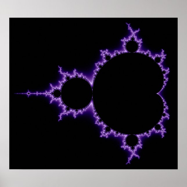 Poster av elektrisk Mandelbrot Set (Framsidan)