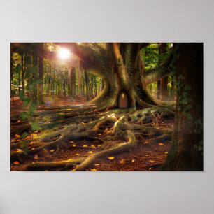 poster av elfin treehouse