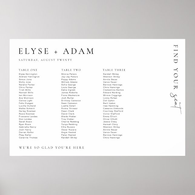 Poster av Estelle Minimal 3 Banquet Bord (Framsidan)