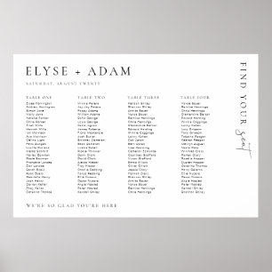 Poster av Estelle Minimal 4 Banquet Bord-säten