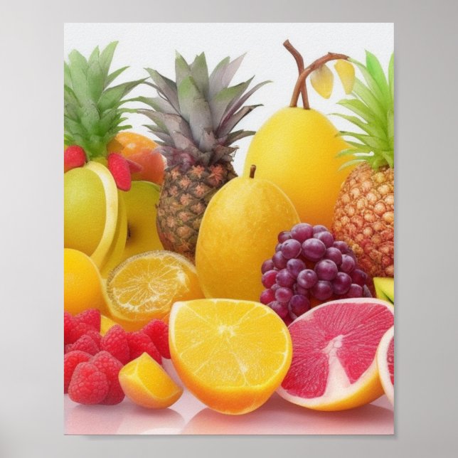 Poster av exotiska frukter av Wall Art (Framsidan)