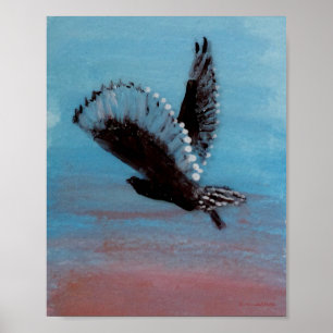 Poster av fågelart Sunrise Uggla