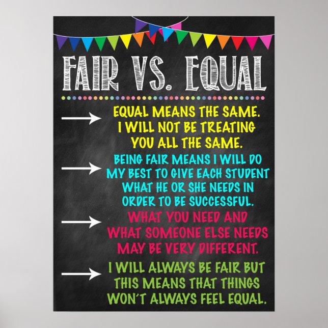 Poster av fair Vs. Equal Classroom (Framsidan)