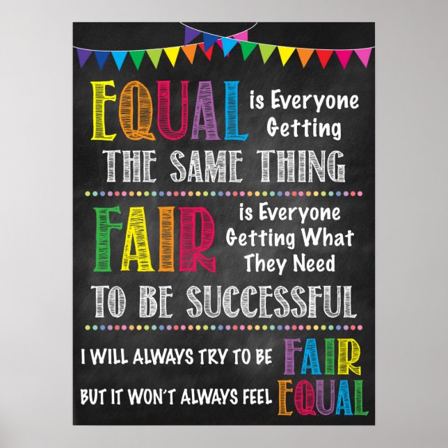 Poster av fair Vs. Equal Classroom (Framsidan)