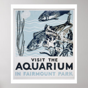Poster av Fairmount Park Aquarium Vintage WPA