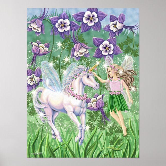 Poster av Fairy Unicorn mini (Framsidan)