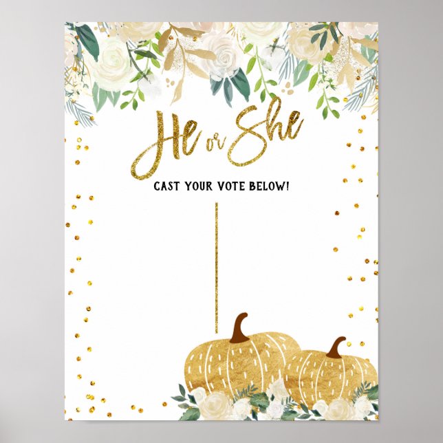 Poster av Fall White Pumpkin Reveal VoEG (Framsidan)