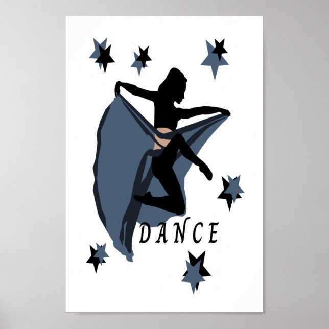Poster av fantastisk minimalistisk dans (Framsidan)