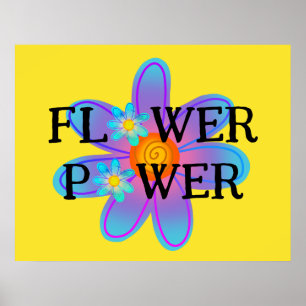 Poster av färglös blomma