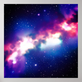 Poster av färglös snake Nebula Galaxy Art