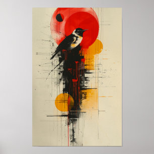 Poster av fet, minimalistisk Abstrakt Contempora