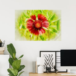 Poster av Firejul Blanket Wildblomskonst