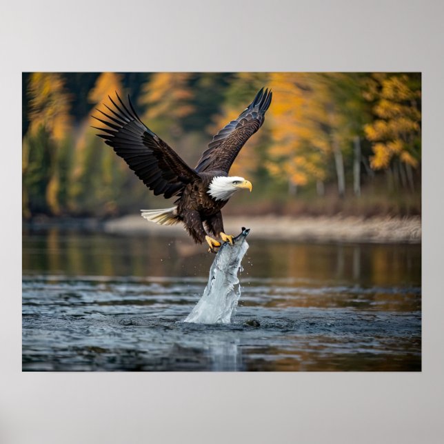 Poster av fisk som fångas i åldern (Framsidan)