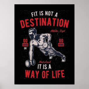 Poster av Fitness-offert