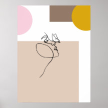 Poster av fjäril-abstrakt