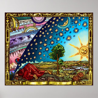 Poster av Flammarion Flat Earth