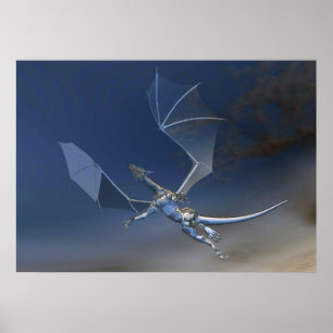 poster av flygande drakar av glas