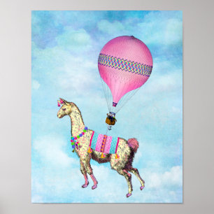 Poster av flygande Llama