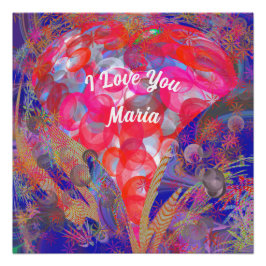 Poster av flytande färgämnen i abstrakten perfect poster