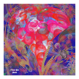 Poster av flytande färgämnen i abstrakten perfect poster