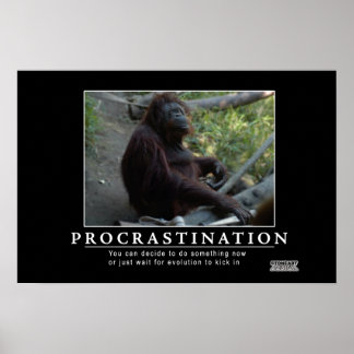 poster av förhalning