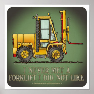 Poster av forklift Lastbil operator-offert