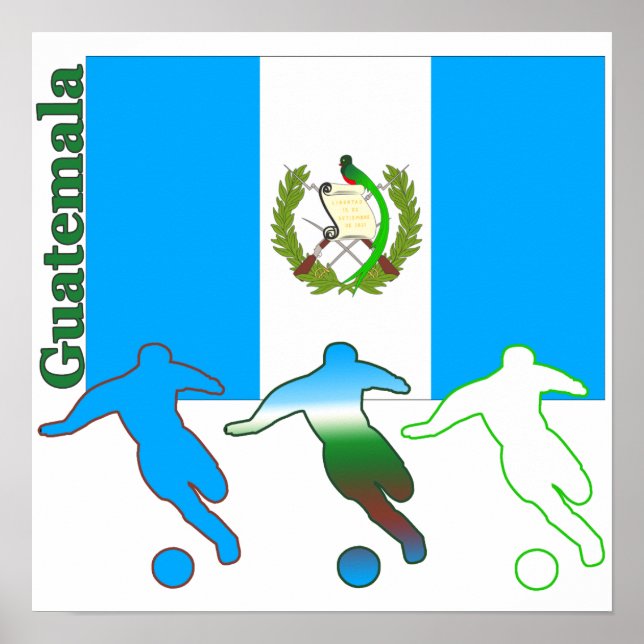 Poster av fotbollsGuatemala (Framsidan)