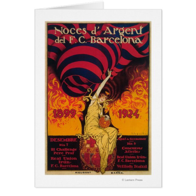 Poster av fotbollspromo hälsningskort (Framsidan)