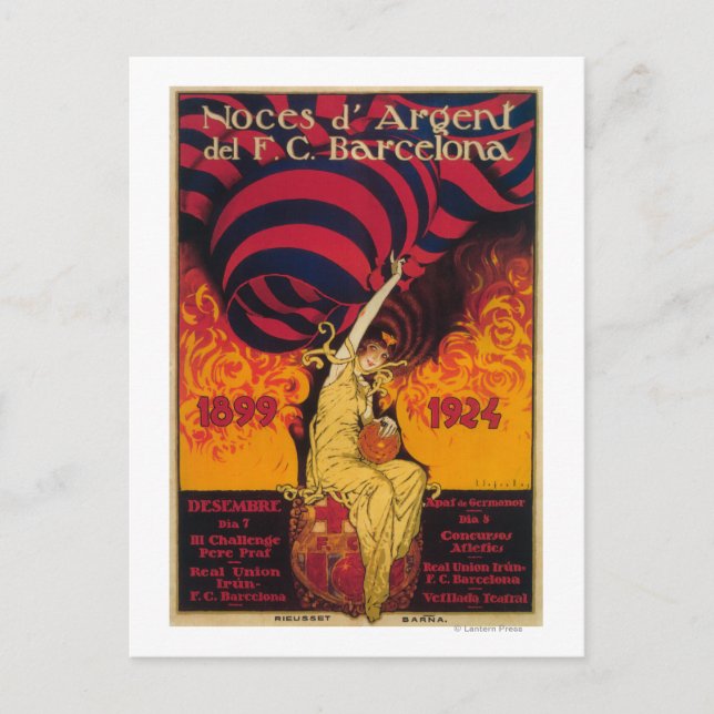 Poster av fotbollspromo vykort (Framsida)