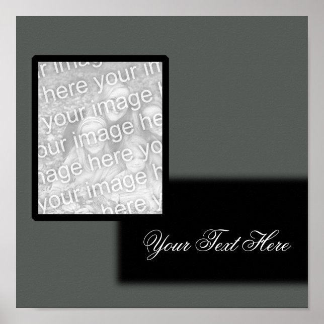 Poster av fotoGrått/svart (Framsidan)