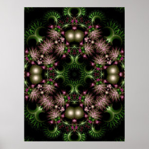 poster av fractal andedräkt
