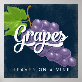 Poster av frukt i Vintagen