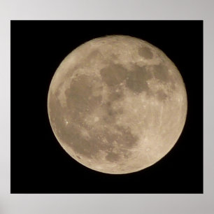 Poster av fullvärdig moon för Måne-utskrift